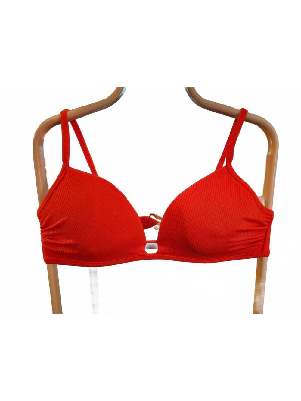 NEW - Target Ribbed Triangle Bikini Top Size 16W - NWT